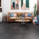 32-Pack Peel and Stick Charcoal Grey Floor Tiles