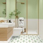 MORCART 8" Peel and Stick Waterproof Vinyl Tiles