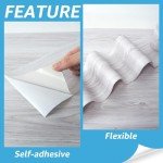 Peel and Stick Luxury Vinyl Floor Tiles, Grey