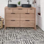 Peel & Stick Black FloorPops Tiles - Noleby