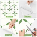 MORCART 8" Peel and Stick Waterproof Vinyl Tiles