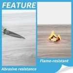 Peel and Stick Luxury Vinyl Floor Tiles, Grey