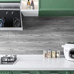 Grey Wood Peel and Stick Vinyl Floor Tiles