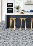 Blue Ezra Peel & Stick Vinyl Floor Tiles