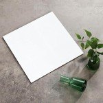 Peel and Stick Waterproof Vinyl Floor Tiles - 20 Pack