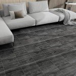 Peel and Stick Dark Grey Vinyl Floor Tiles - 40 Pack