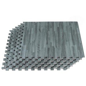 Wood Grain Printed Foam Flooring Tiles - 100 Sq Ft