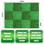 12 Pcs Interlocking Grass Foam Floor Tiles