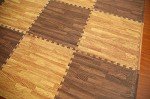 Interlocking Foam Wood Grain Flooring Set - 9 Pieces