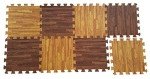 Interlocking Foam Wood Grain Flooring Set - 9 Pieces