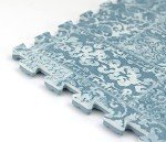 Mercado Blue Interlocking Floor Tiles by FloorPops