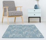 Mercado Blue Interlocking Floor Tiles by FloorPops