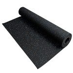 Heavy Duty Rubber Flooring Roll – Blue/Gray 4ft x 10ft