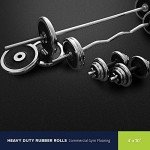 Heavy Duty Rubber Flooring Roll – Blue/Gray 4ft x 10ft