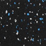 Heavy Duty Rubber Flooring Roll – Blue/Gray 4ft x 10ft