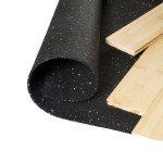 Reclaimed Rubber Underlayment Rolls for Sound Control