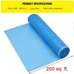 Blue 3-in-1 Foam Underlayment for Laminate Floors