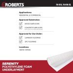 ROBERTS Serenity Foam Underlayment Roll - 100 sq. ft