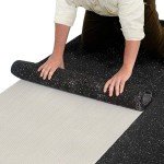 Reclaimed Rubber Underlayment Rolls for Sound Control
