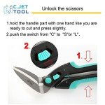 C.JET TOOL 10" Heavy Duty Multipurpose Scissors