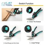 C.JET TOOL 10" Heavy Duty Multipurpose Scissors