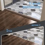 Art3d Vinyl Floor Transition Strip - Brown, 10 FT