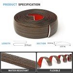Art3d Vinyl Floor Transition Strip - Brown, 10 FT