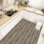 Peel and Stick Vinyl Floor Tiles - 10 Pack