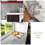 Grey Marble Peel and Stick Vinyl Floor Tiles 6 Pack