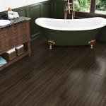 Dark Brown Peel and Stick Vinyl Floor Tiles 32PCS