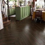 Dark Brown Peel and Stick Vinyl Floor Tiles 32PCS