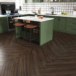 Dark Brown Peel and Stick Vinyl Floor Tiles 32PCS