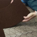 Peel and Stick Brown Carpet Tiles - 10 Pack