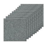 Light Grey Peel and Stick Carpet Tiles - 10 Pack