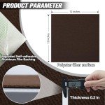 Peel and Stick Brown Carpet Tiles - 10 Pack