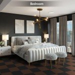 Peel and Stick Brown Carpet Tiles - 10 Pack