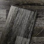 17-Piece Peel & Stick Black Wood Vinyl Floor Tiles