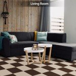 Peel and Stick Brown Carpet Tiles - 10 Pack