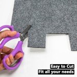 Light Grey Peel and Stick Carpet Tiles - 10 Pack