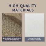 Peel and Stick Anti-Slip Carpet Tiles - 12 Pack