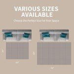 Peel and Stick Anti-Slip Carpet Tiles - 12 Pack