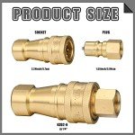 6 Pack 1/4" Quick Disconnect Coupler Valves