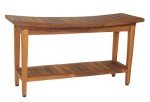 36" AquaTeak Maluku Teak Shower Bench & Care Kit