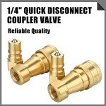 6 Pack 1/4" Quick Disconnect Coupler Valves