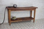 36" AquaTeak Maluku Teak Shower Bench & Care Kit