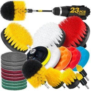 Holikme 23-Pack Drill Brush and Scrub Set