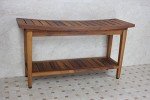 36" AquaTeak Maluku Teak Shower Bench & Care Kit