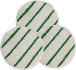 Low-Profile Carpet Bonnet with Scrubber Strips - 3 Pack