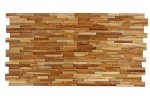 EZ-Wall 3D Teak Wood Mosaic Tile Set of 10