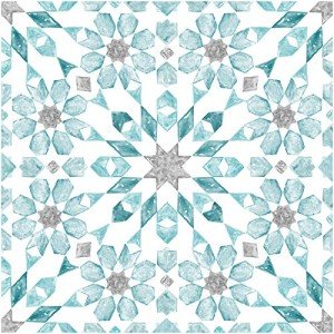 Blue Radiance Peel & Stick Floor Tiles